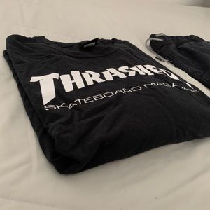 Thrasher Black long sleeve tee